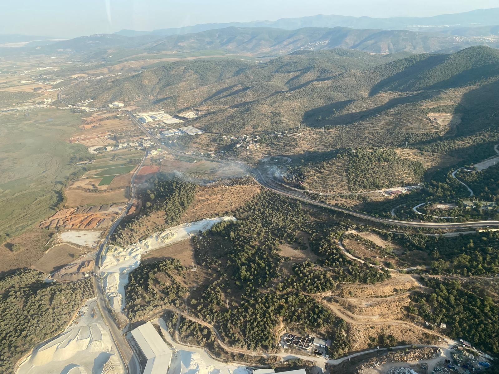 Milas’taki Yangının Soğutma Çalışmaları Başladı