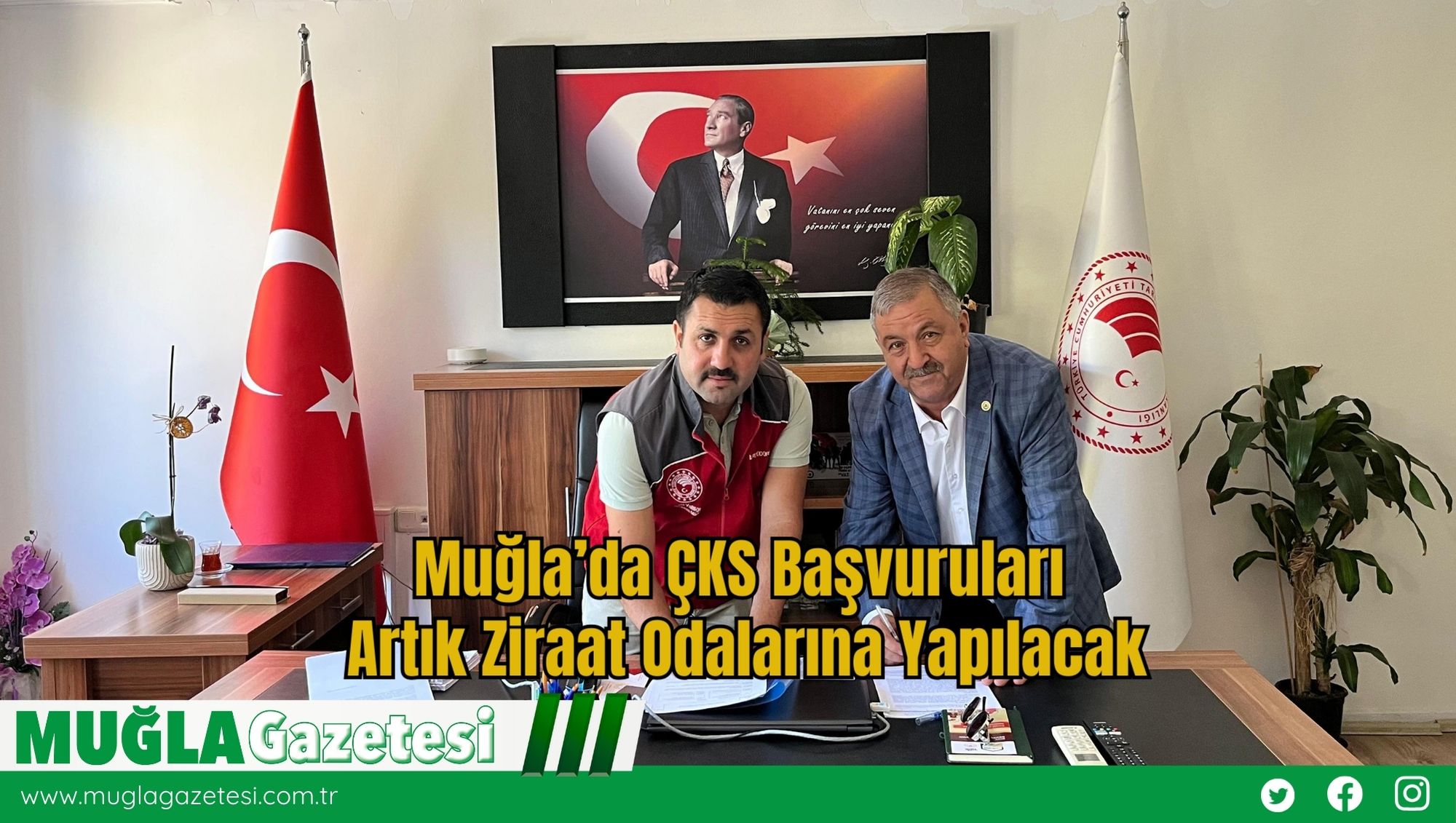 Muğla’da ÇKS Başvuruları Artık Ziraat Odalarına Yapılacak