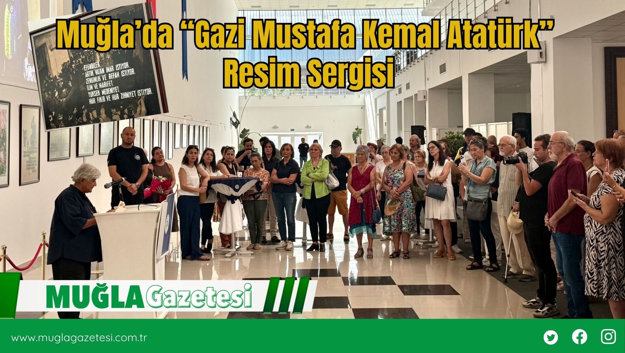 Muğla’da “Gazi Mustafa Kemal Atatürk” Resim Sergisi