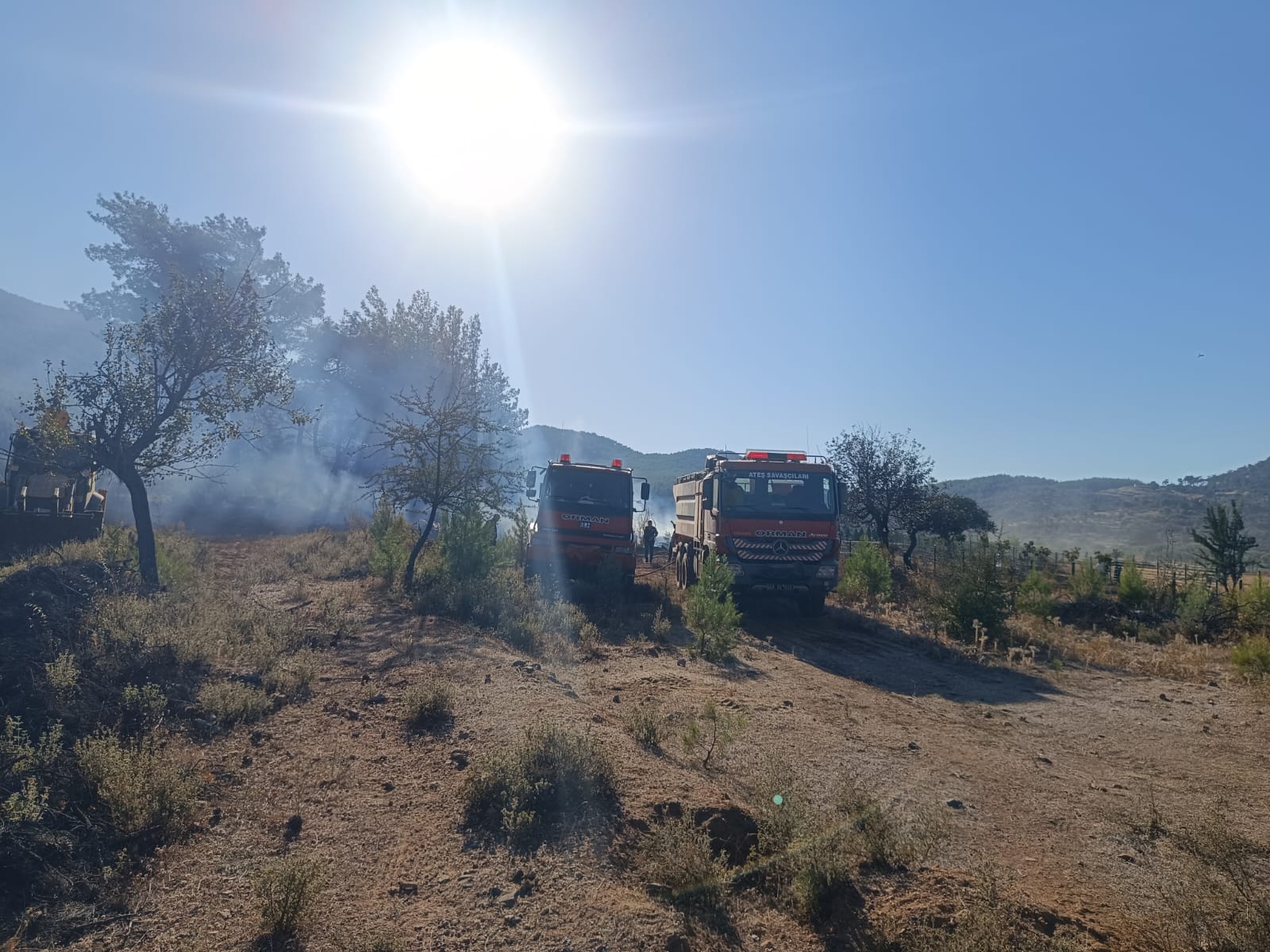 Milas, Karacahisar Mahallesi’nde Yangın