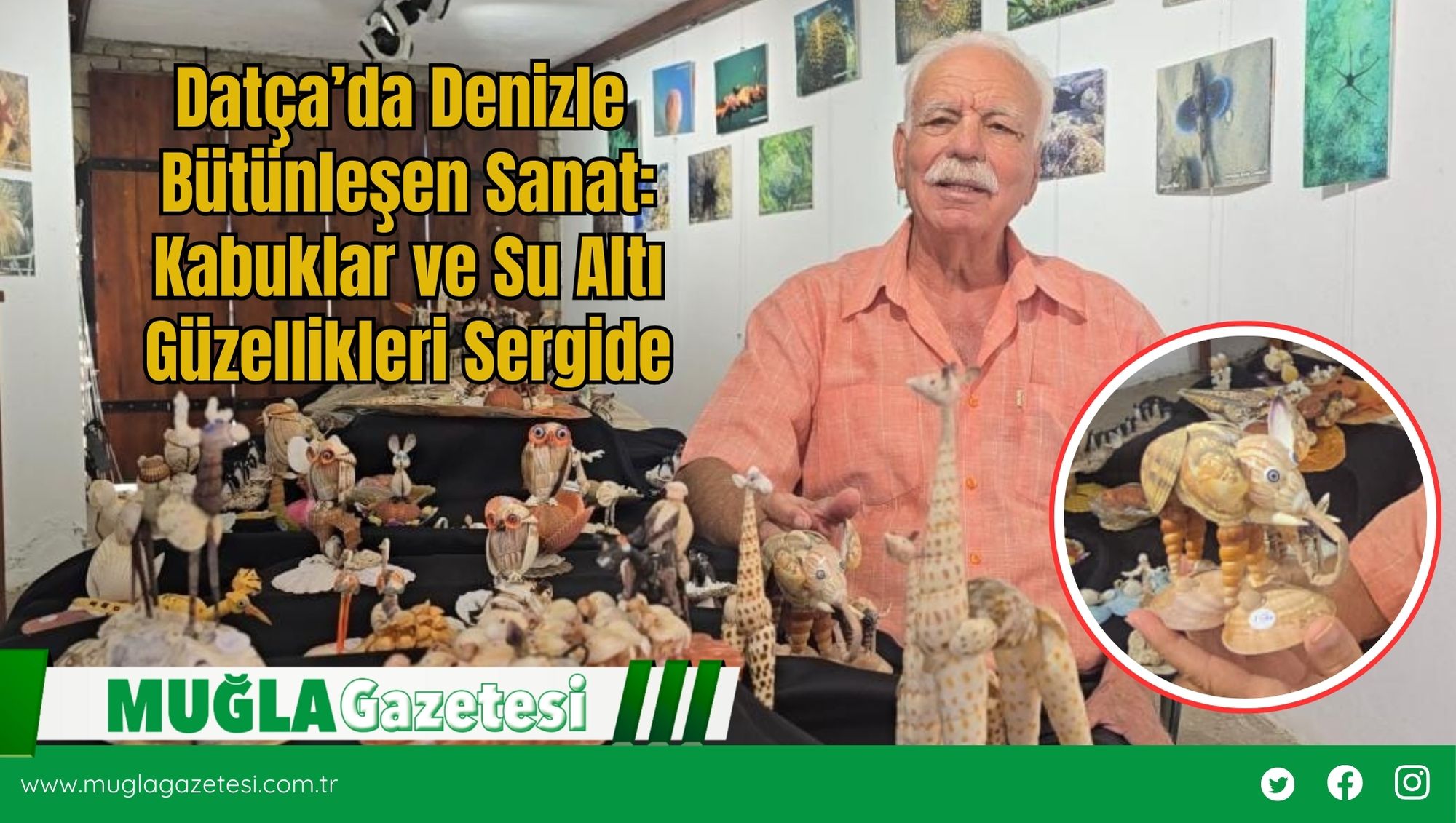 Datça’da Denizle Bütünleşen Sanat: Kabuklar ve Su Altı Güzellikleri Sergide