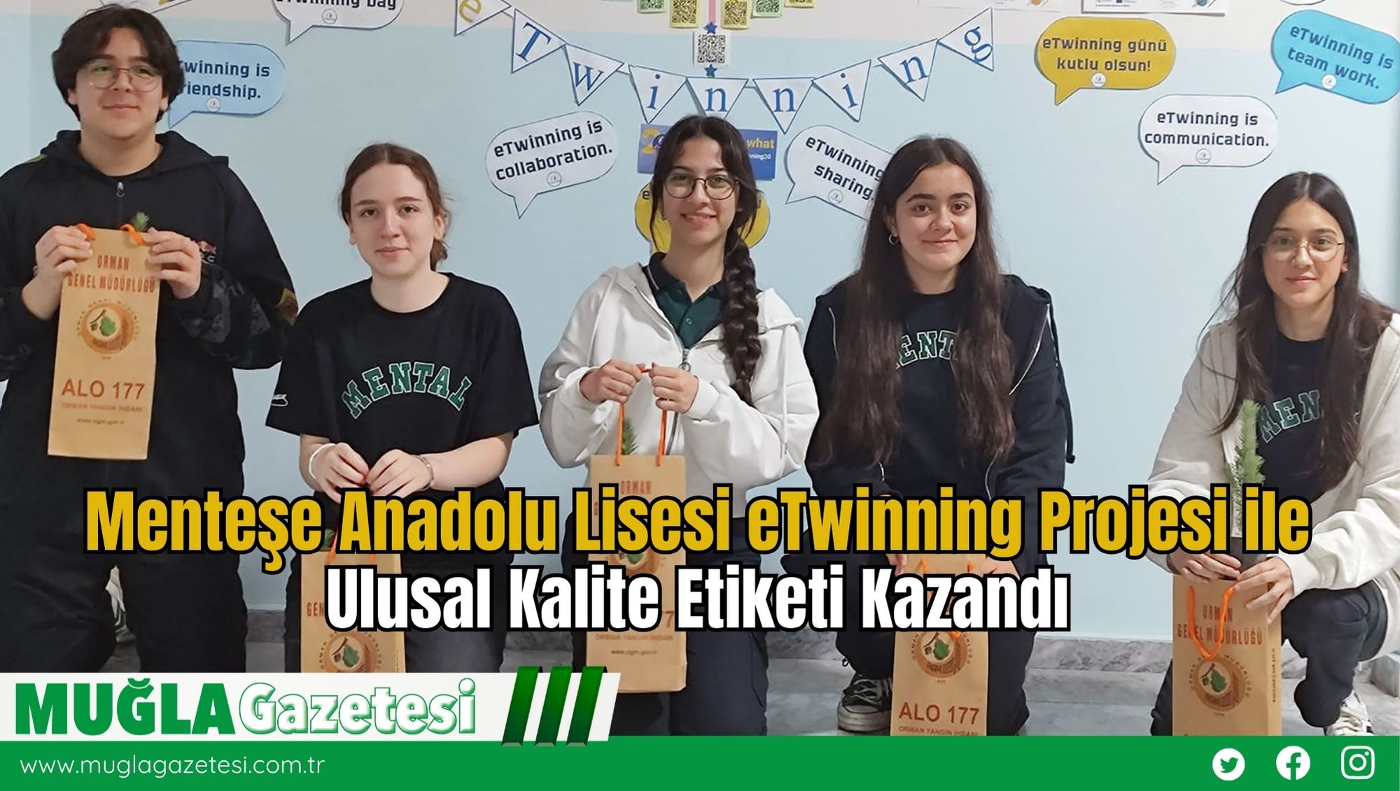 Menteşe Anadolu Lisesi eTwinning Projesi ile Ulusal Kalite Etiketi Kazandı