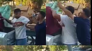 Yürek Sızlatan Görüntü: Çöp Toplayan Adamı Yumrukladı! O Anlar Kameraya Yansıdı