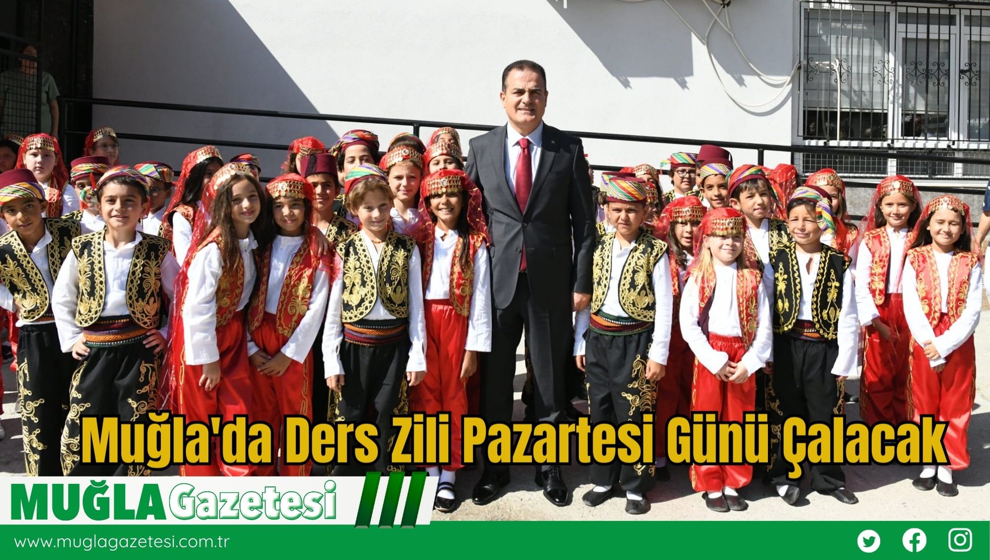 Muğla'da Ders Zili Pazartesi Günü Çalacak