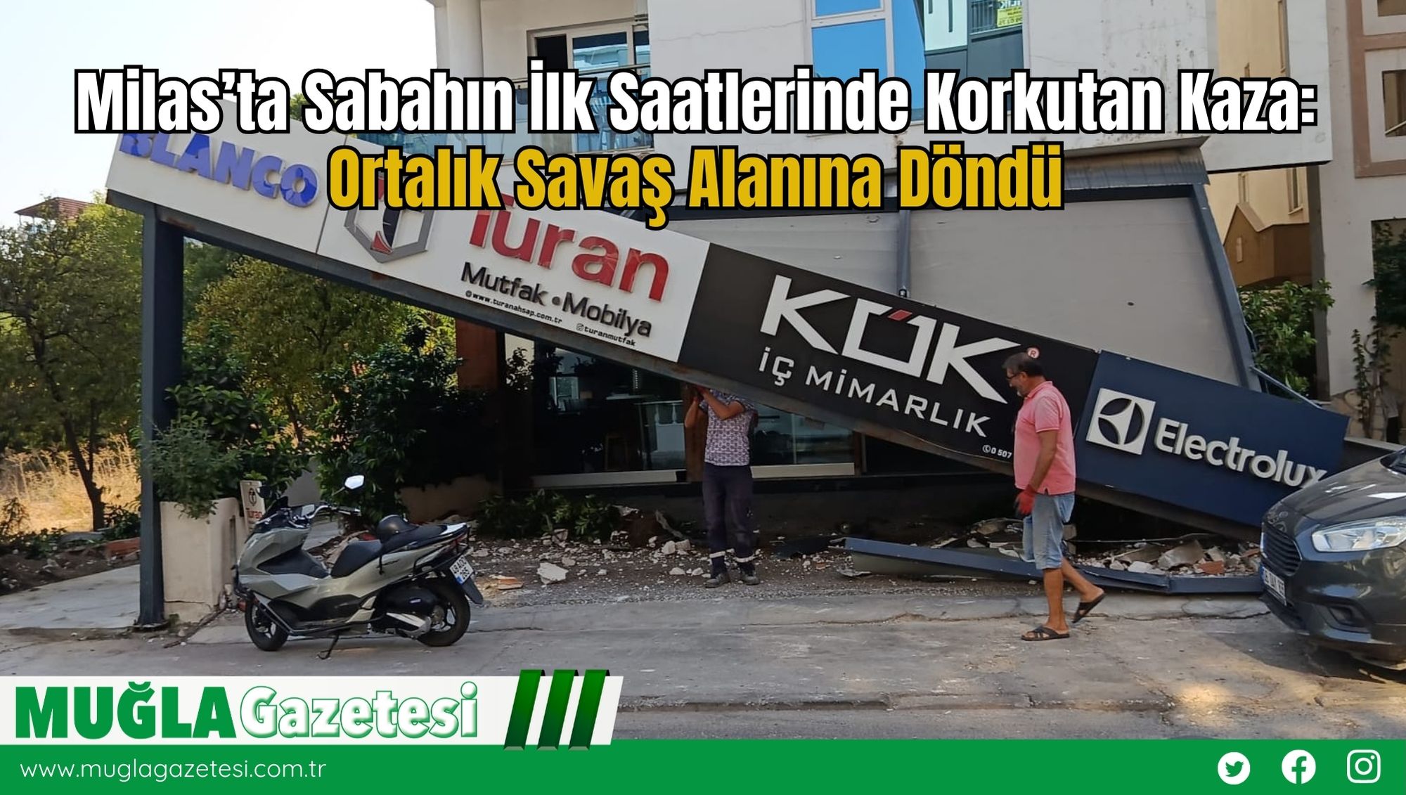 Milas’ta Sabahın İlk Saatlerinde Korkutan Kaza: Ortalık Savaş Alanına Döndü
