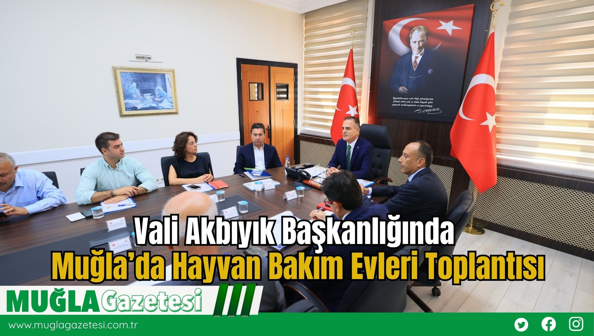 Vali Akbıyık Başkanlığında Muğla’da Hayvan Bakım Evleri Toplantısı
