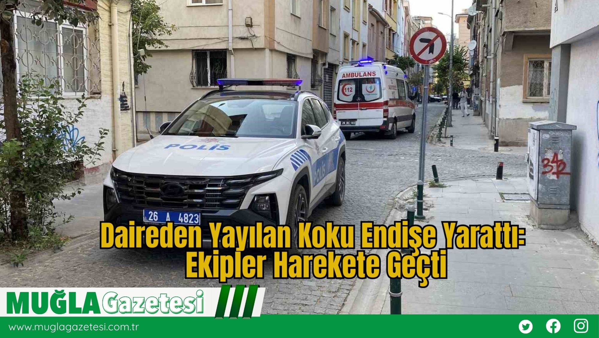 Daireden Yayılan Koku Endişe Yarattı: Ekipler Harekete Geçti