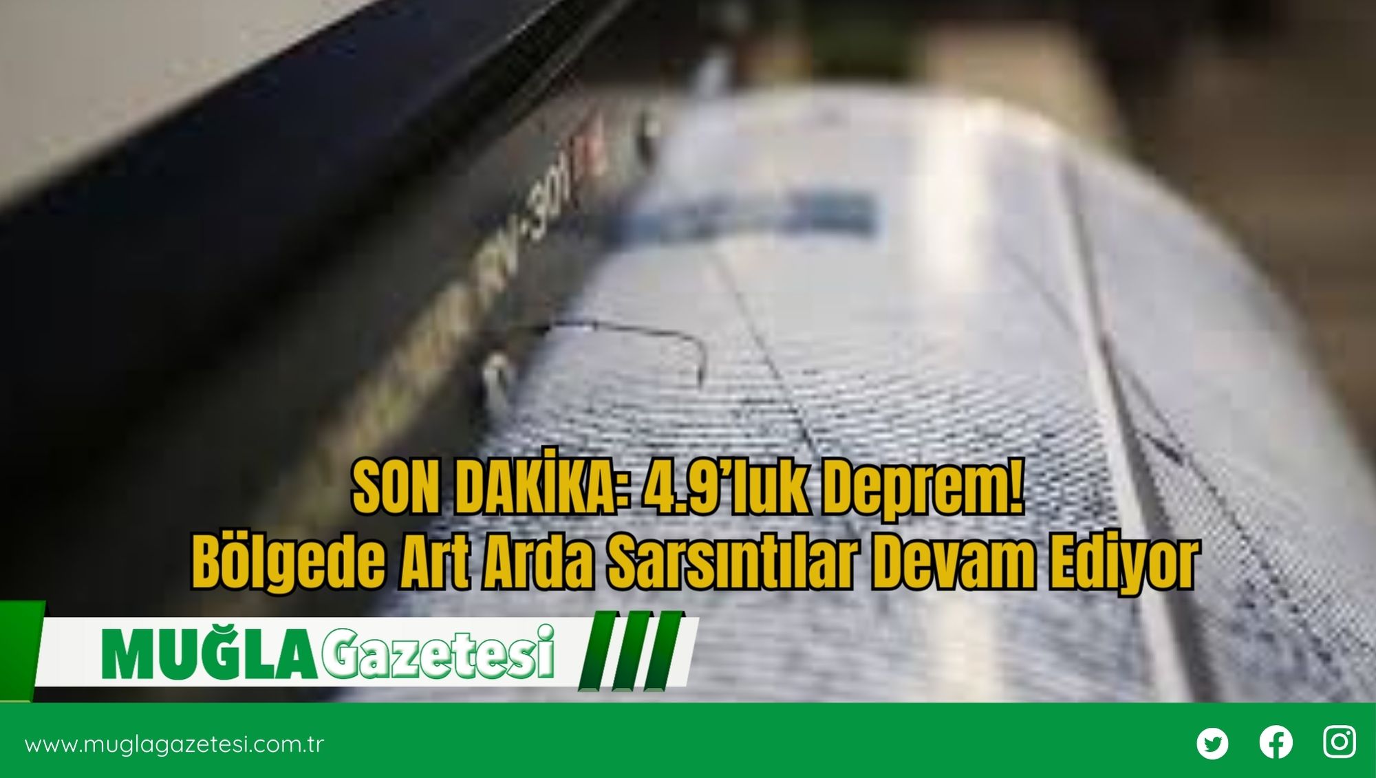 SON DAKİKA: 4.9’luk Deprem! Bölgede Art Arda Sarsıntılar Devam Ediyor