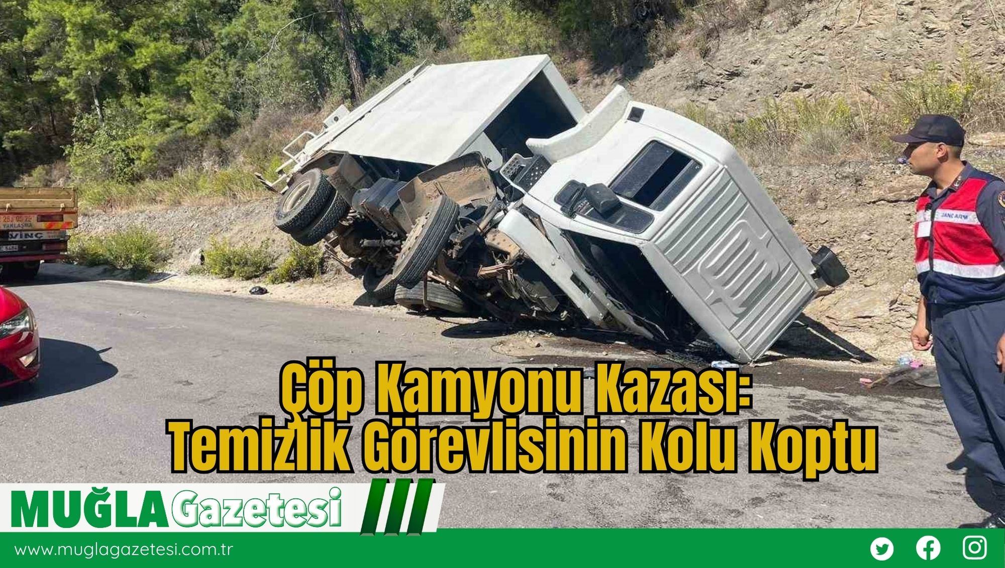 Çöp Kamyonu Kazası: Temizlik Görevlisinin Kolu Koptu