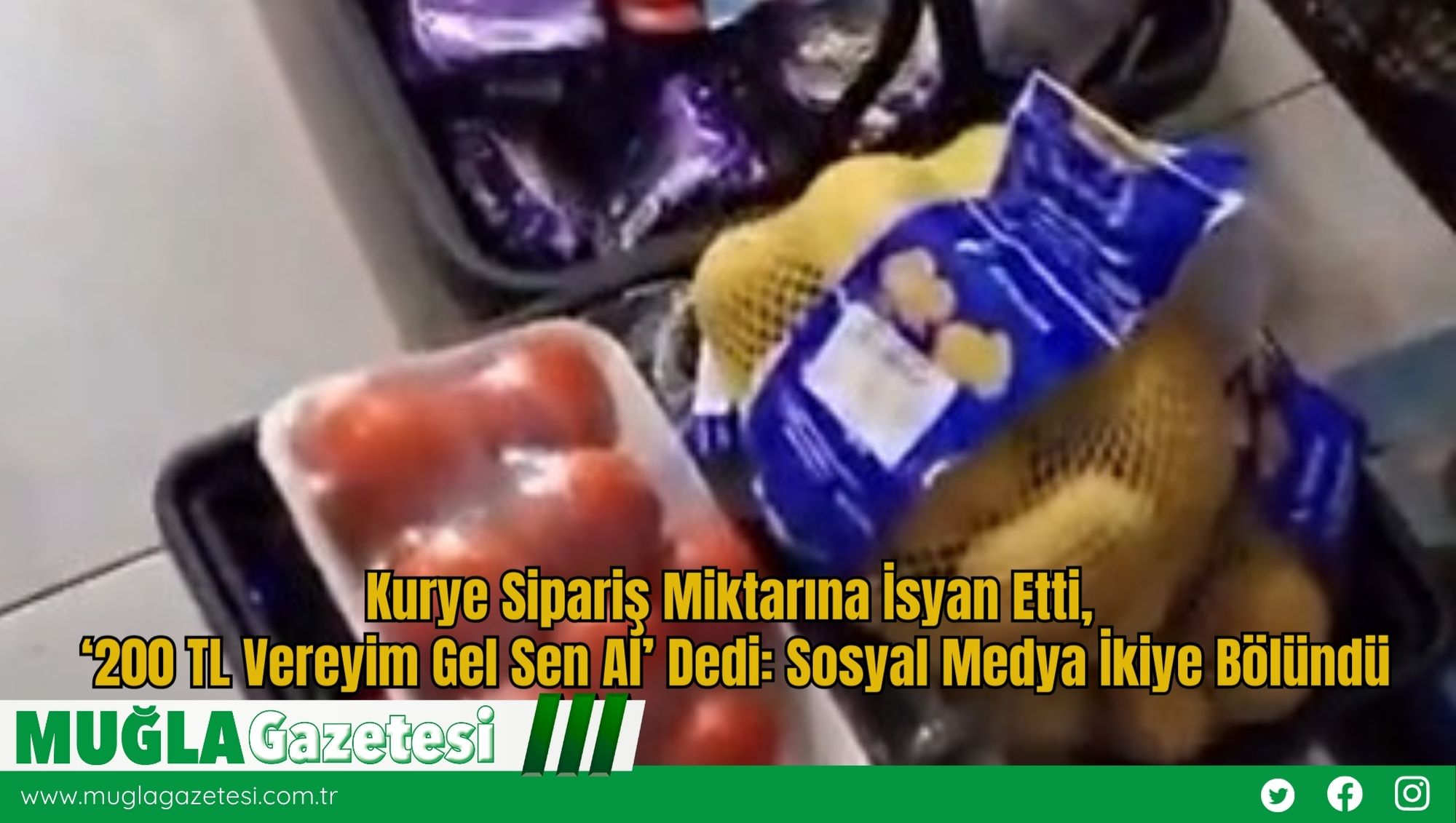 Kurye Sipariş Miktarına İsyan Etti, ‘200 TL Vereyim Gel Sen Al’ Dedi: Sosyal Medya İkiye Bölündü