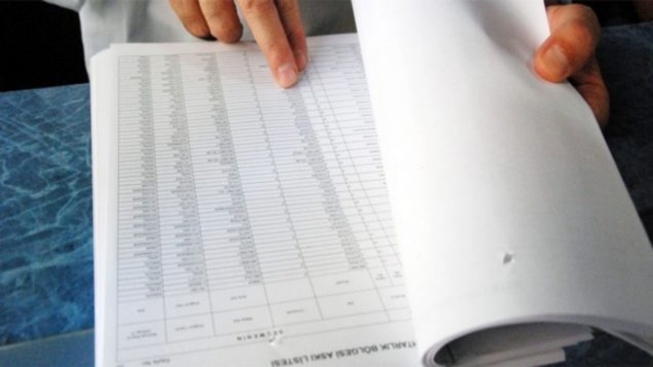 Seçmen listeleri askıda