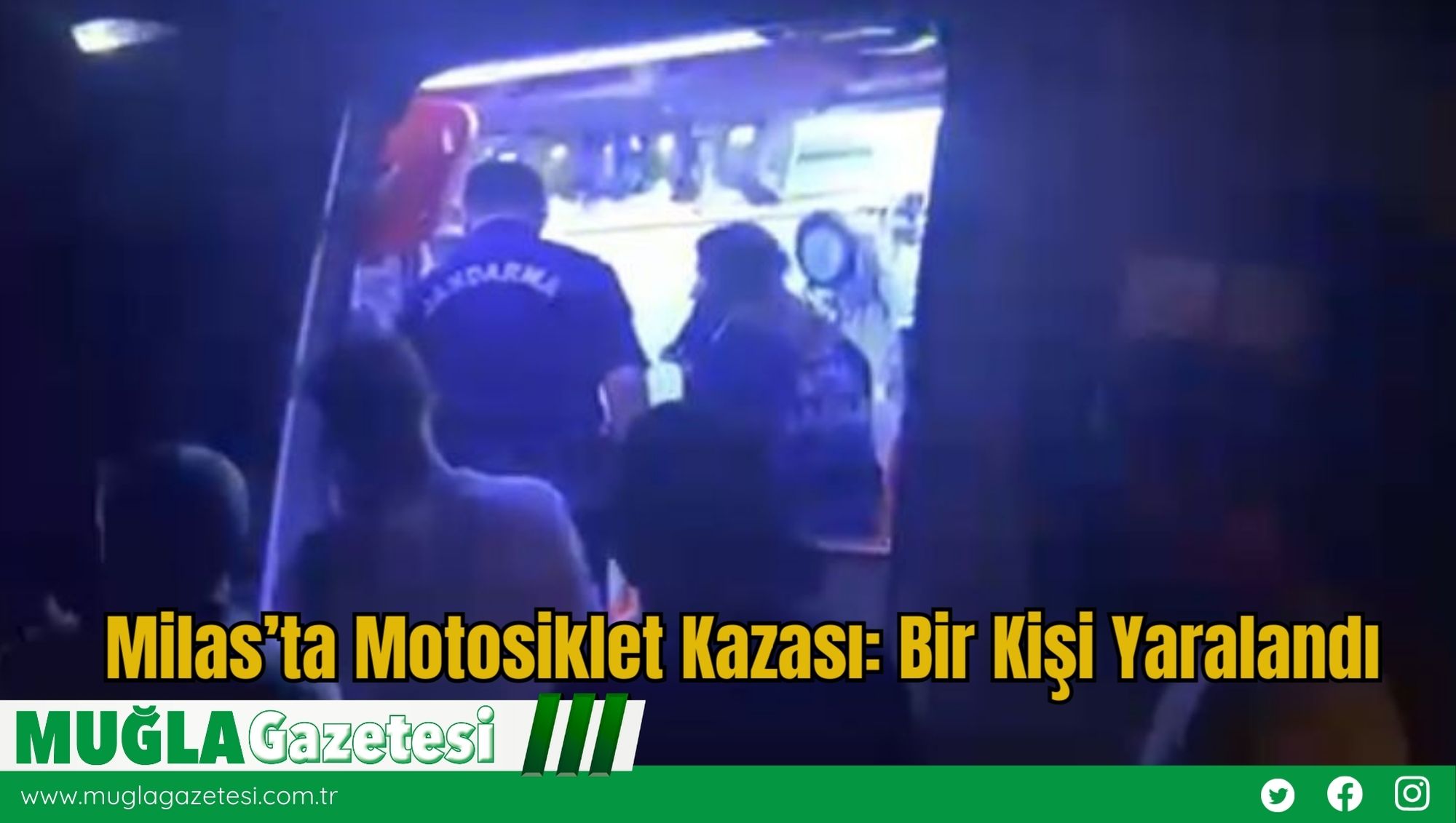 Milas’ta Motosiklet Kazası: Bir Kişi Yaralandı