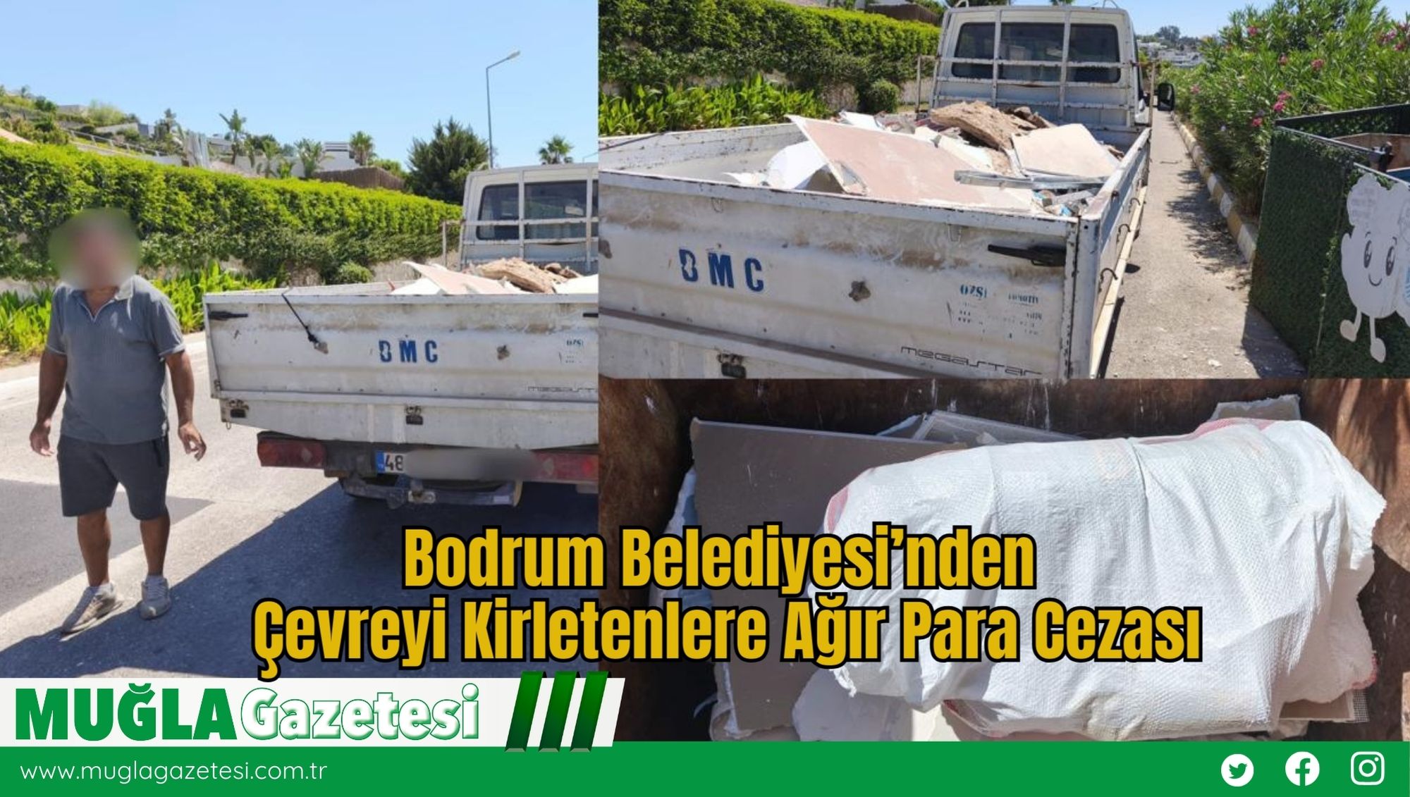 Bodrum Belediyesi’nden Çevreyi Kirletenlere Ağır Para Cezası