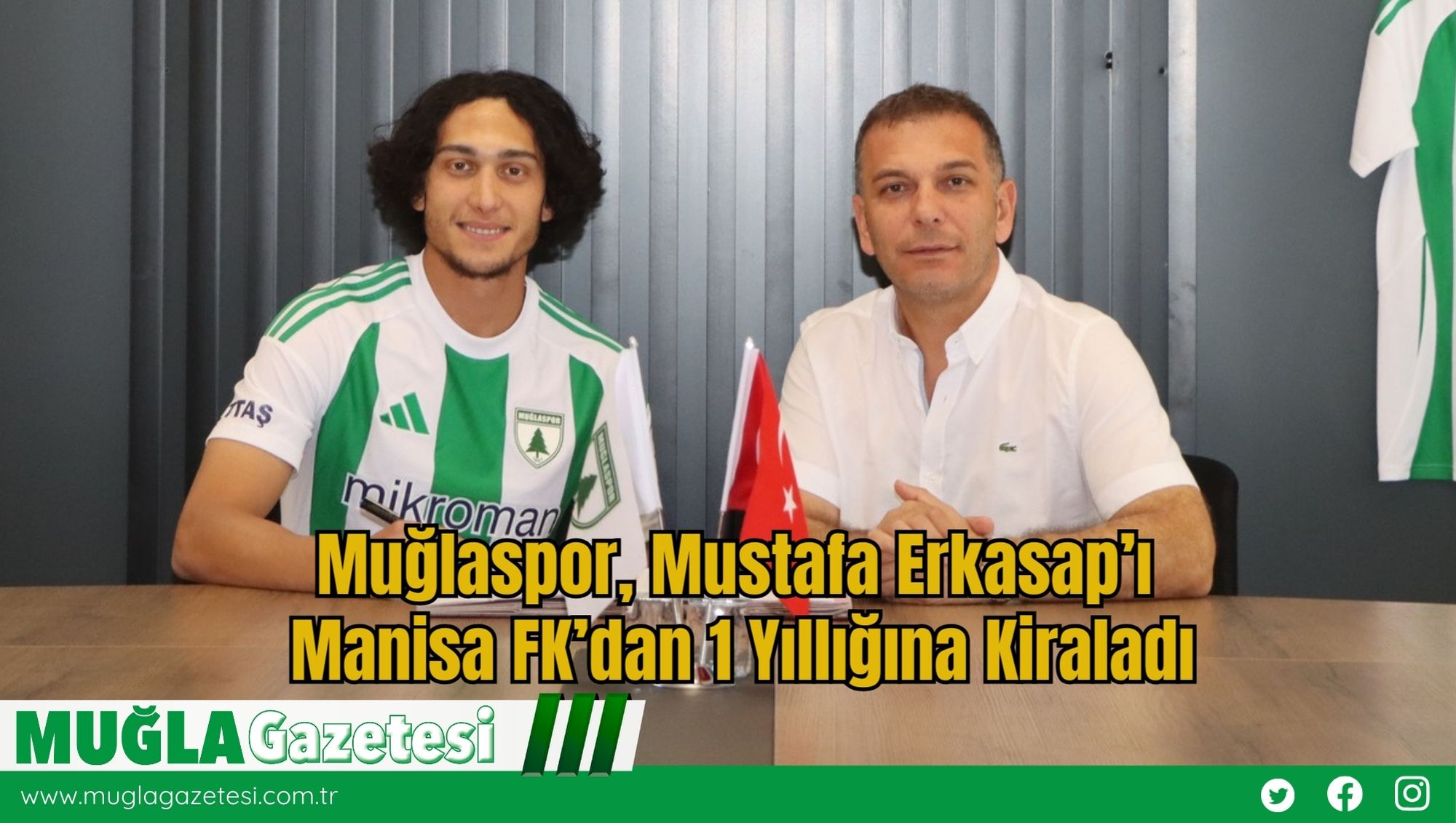 Muğlaspor, Mustafa Erkasap’ı Manisa FK’dan 1 Yıllığına Kiraladı