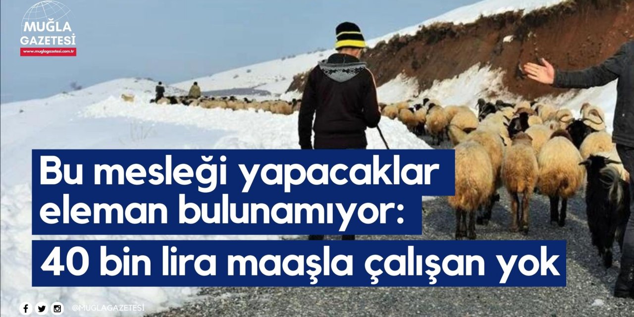 Bu mesleği yapacaklar eleman bulunamıyor: 40 bin lira maaşla çalışan yok