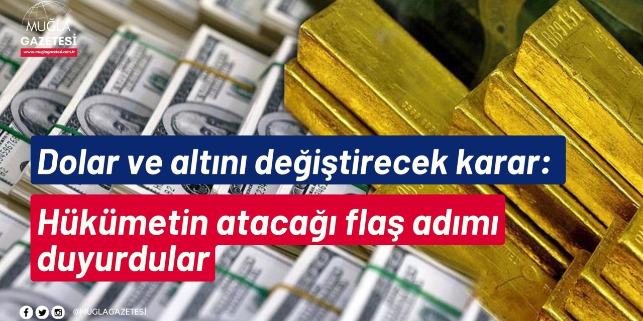 Dolar ve altını değiştirecek karar: Hükümetin atacağı flaş adımı duyurdular