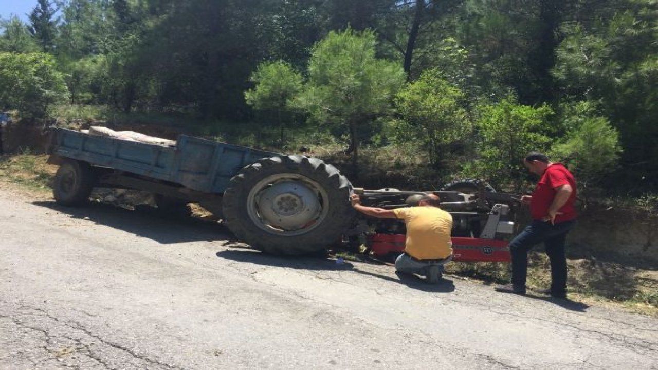 Traktör devrildi: 1 ölü