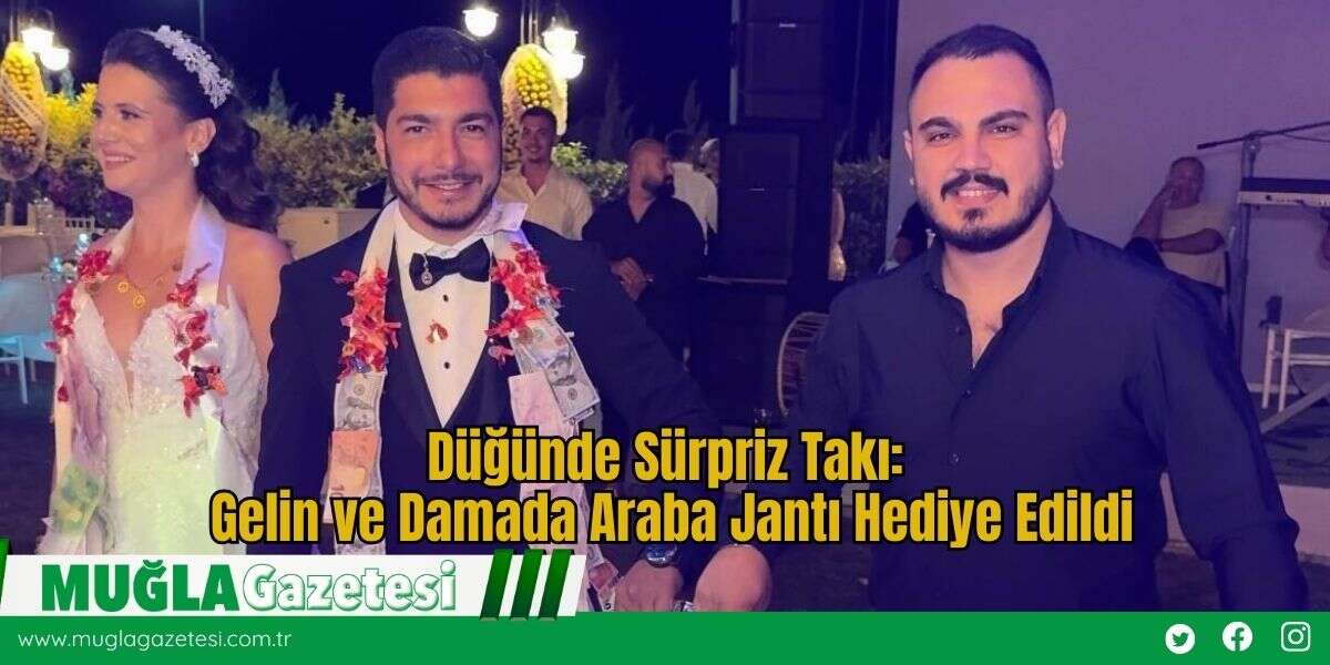 Düğünde Sürpriz Takı: Gelin ve Damada Araba Jantı Hediye Edildi