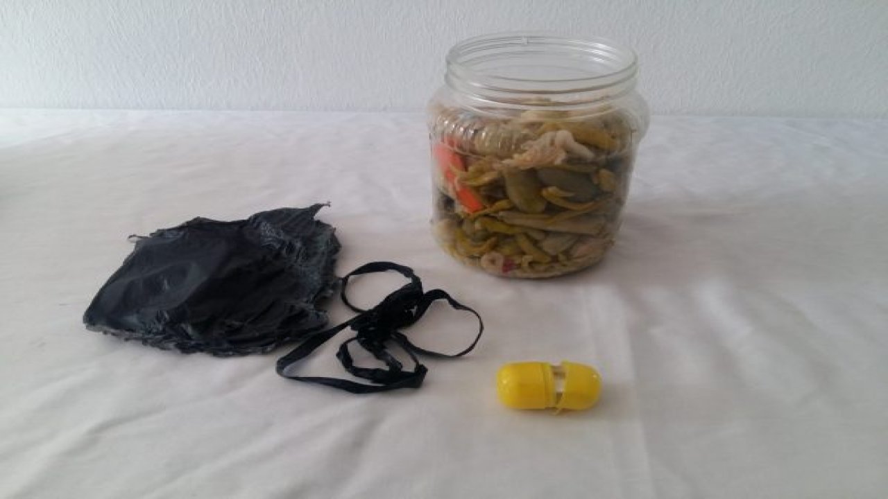 Turşunun içerisinden uyuşturucu çıktı