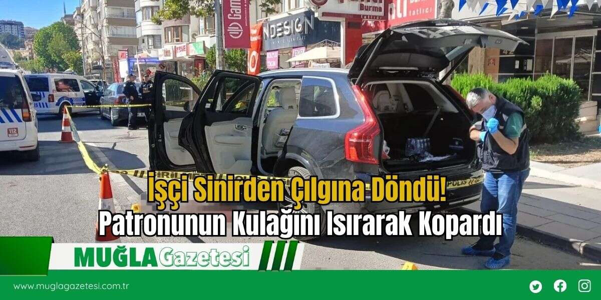 İşçi Sinirden Çılgına Döndü! Patronunun Kulağını Isırarak Kopardı