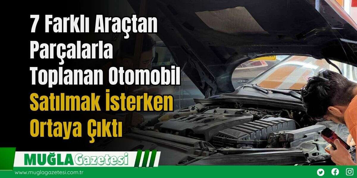 7 Farklı Araçtan Parçalarla Toplanan Otomobil Satılmak İsterken Ortaya Çıktı
