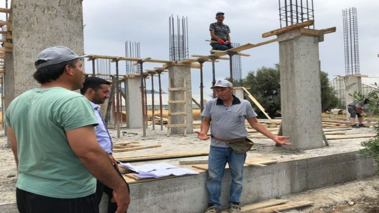 Ergünce’den Camii  Yapımına Destek