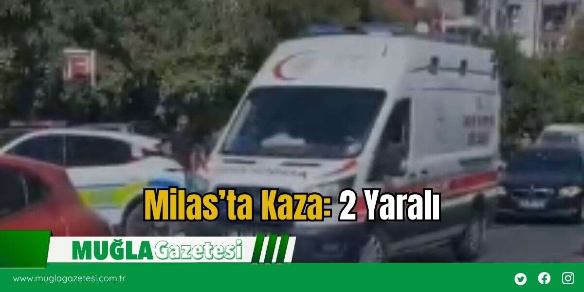 Milas’ta Kaza: 2 Yaralı