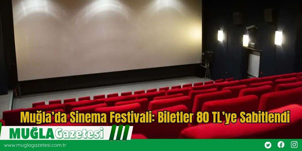 Muğla’da Sinema Festivali: Biletler 80 TL’ye Sabitlendi