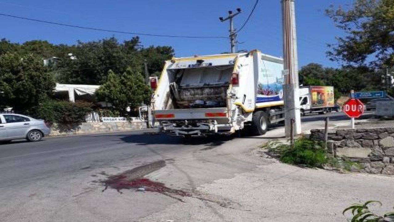 Çöp kamyonunun altında kaldı