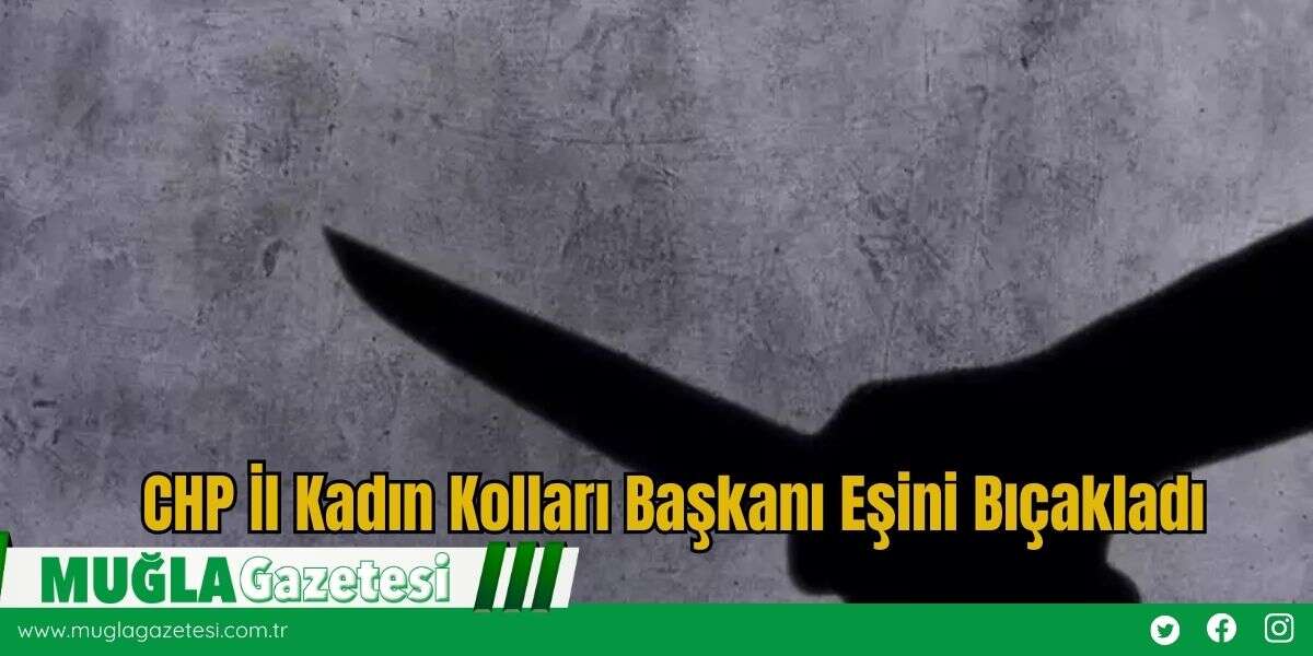 CHP İl Kadın Kolları Başkanı Eşini Bıçakladı