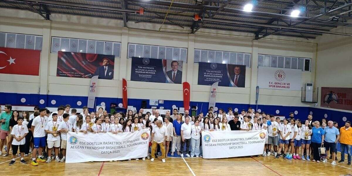 Ege Dostluk Basketbol Turnuvası Datça’da Kupa Töreniyle Sona Erdi