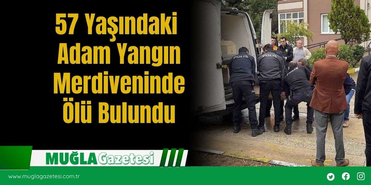 57 Yaşındaki Adam Yangın Merdiveninde Ölü Bulundu