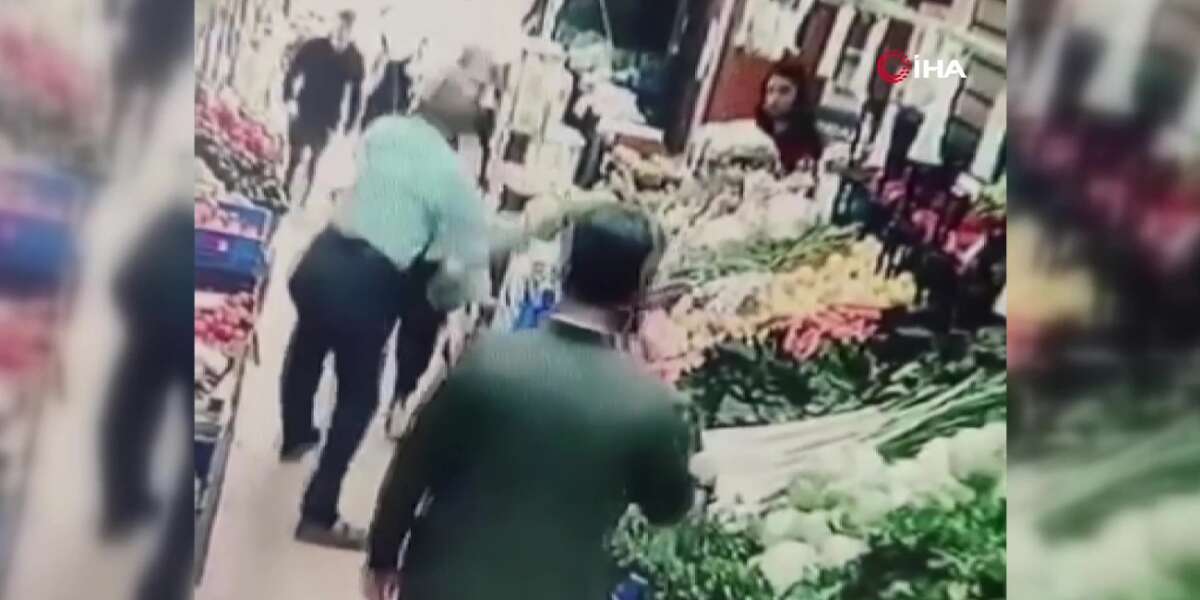 Markete Köpeğiyle Giren Kadına Yumruklu Saldırı