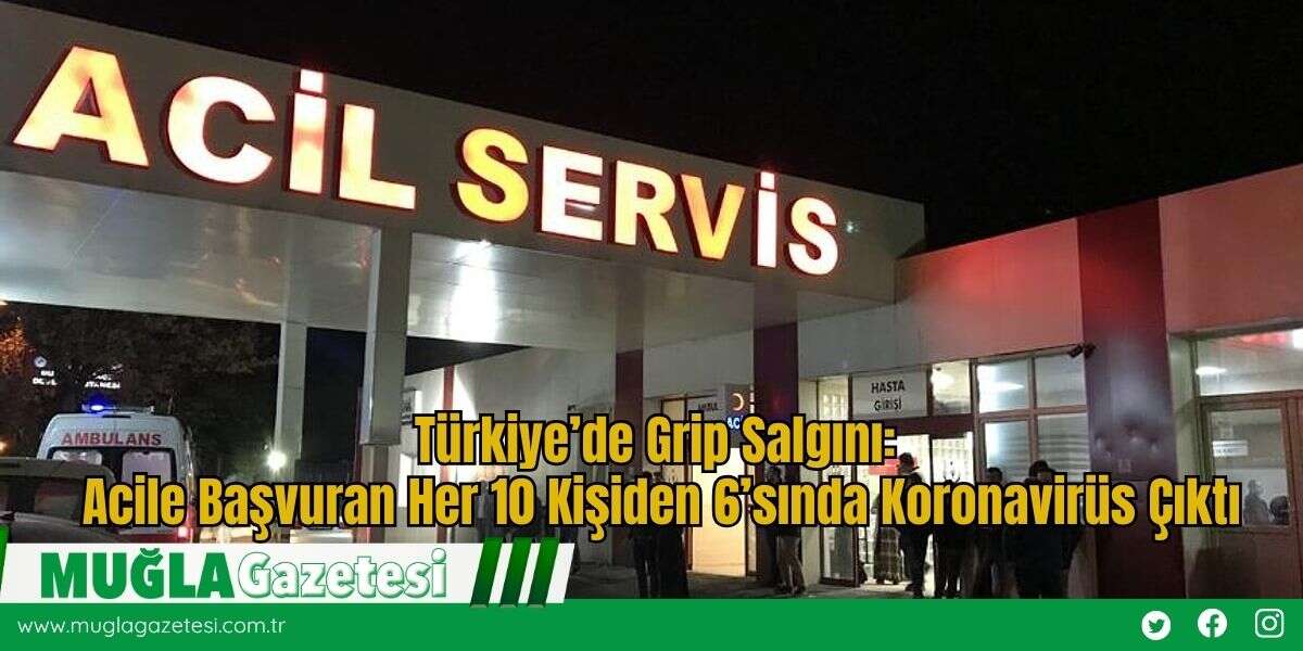 Türkiye’de Grip Salgını: Acile Başvuran Her 10 Kişiden 6’sında Koronavirüs Çıktı