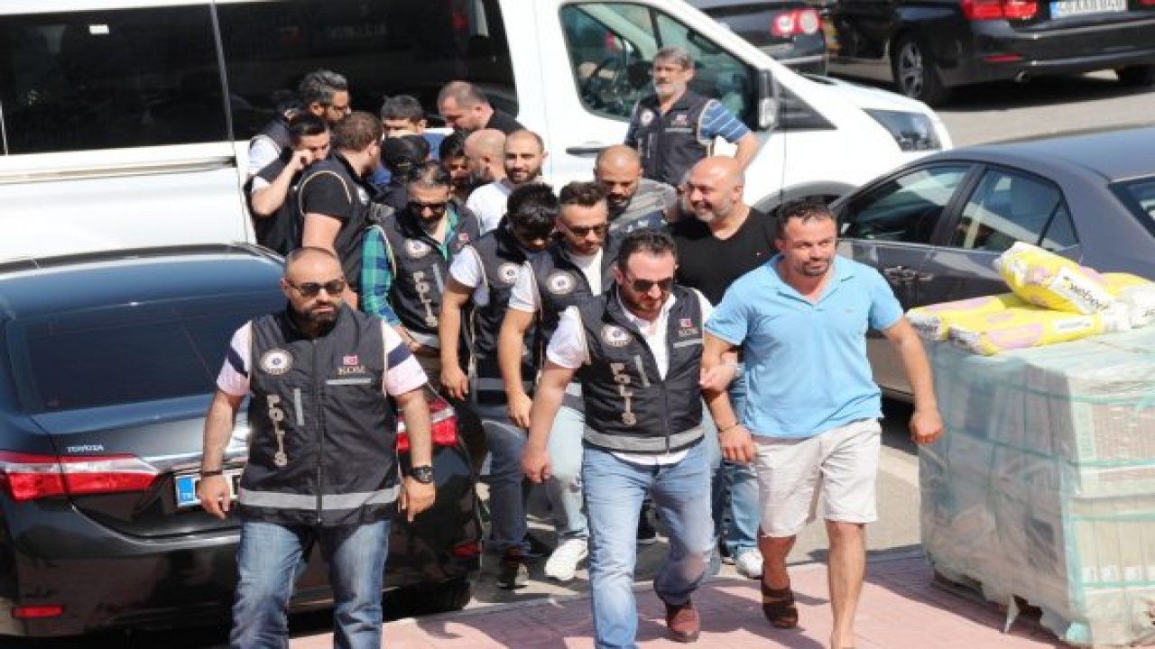 Suç örgütüne yapılan operasyonda 9 kişi adliyeye sevk edildi