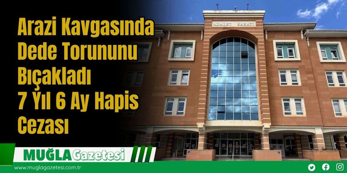 Arazi Kavgasında Dede Torununu Bıçakladı, 7 Yıl 6 Ay Hapis Cezası