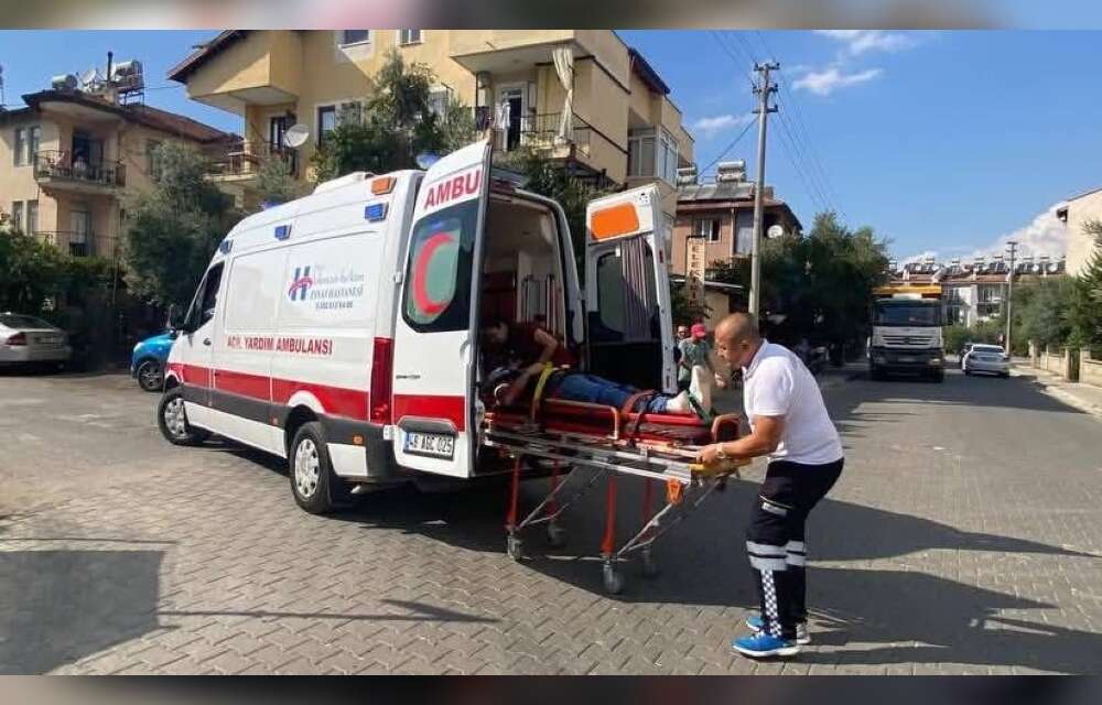 Fethiye'de Trafik Kazasında Motosiklet Sürücüsü Yaralandı