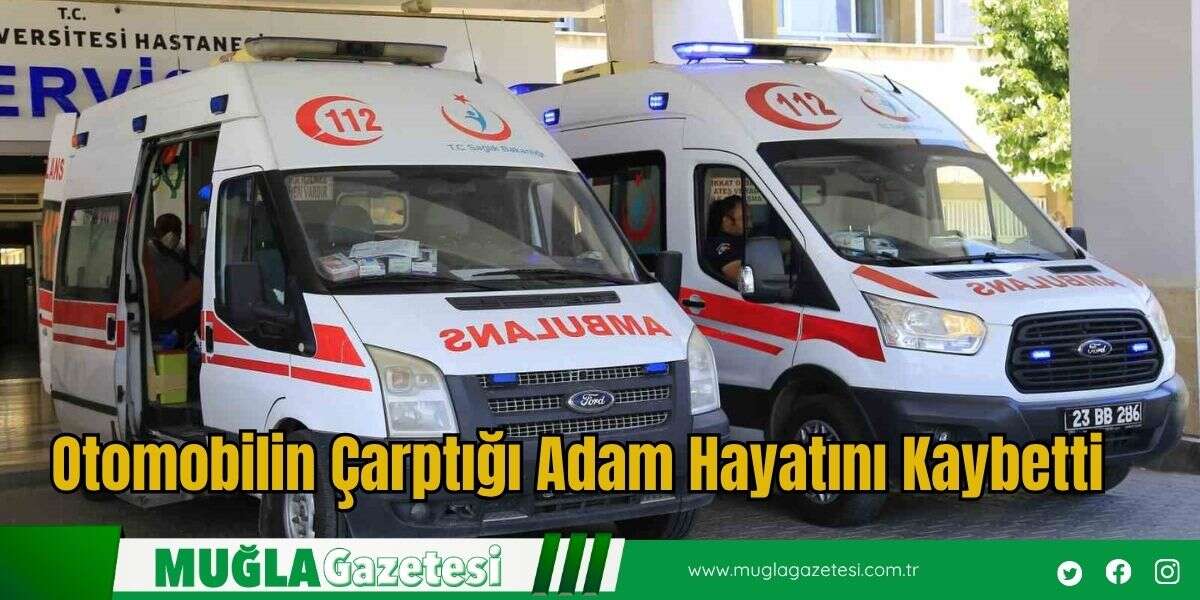 Otomobilin Çarptığı Adam Hayatını Kaybetti