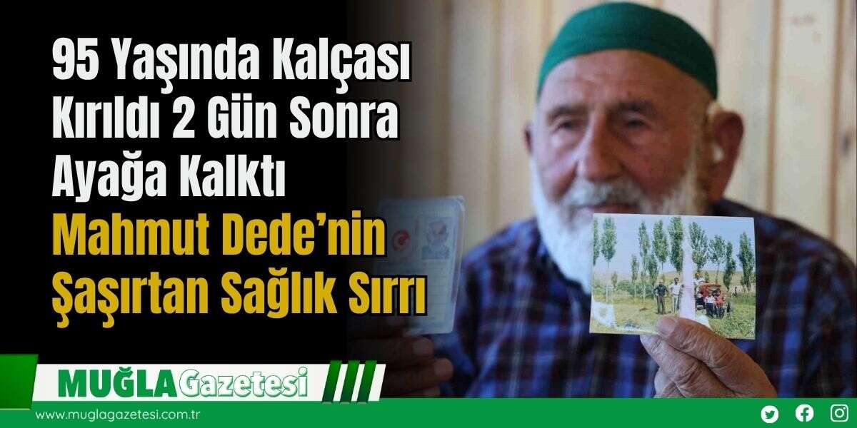 95 Yaşında Kalçası Kırıldı, 2 Gün Sonra Ayağa Kalktı: Mahmut Dede’nin Şaşırtan Sağlık Sırrı