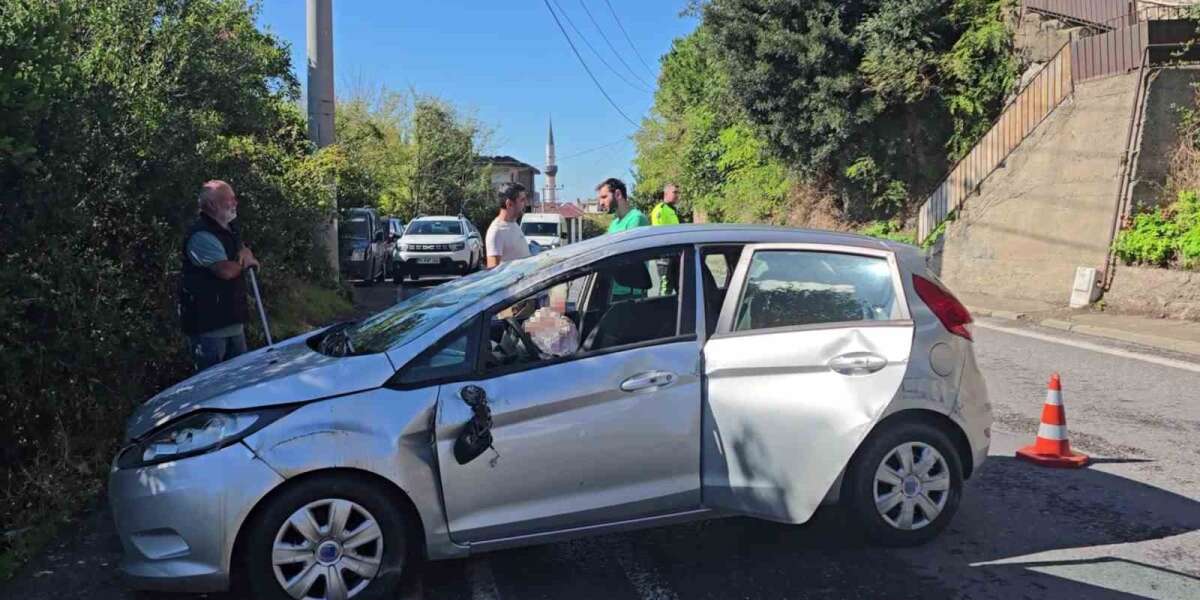 Kontrolden Çıkan Otomobil Takla Attı: Anne ve 5 Yaşındaki Çocuğu Yaralandı