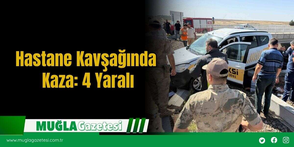 Hastane Kavşağında Kaza: 4 Yaralı