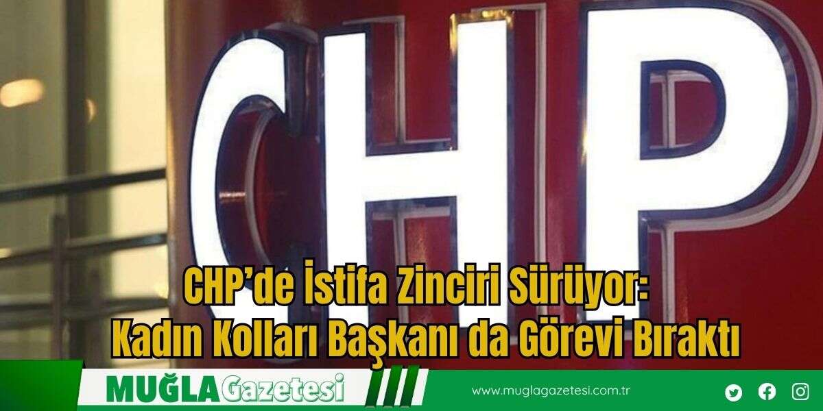 CHP’de İstifa Zinciri Sürüyor:   Kadın Kolları Başkanı da Görevi Bıraktı