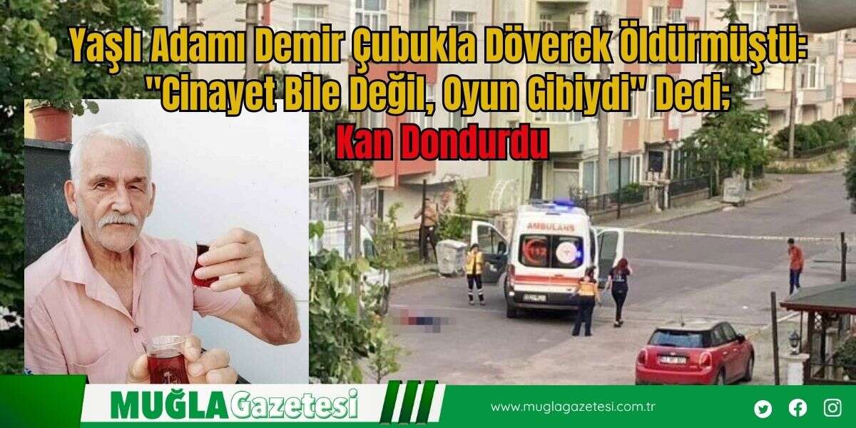 Yaşlı Adamı Demir Çubukla Döverek Öldürmüştü: "Cinayet Bile Değil, Oyun Gibiydi" Dedi; Kan Dondurdu