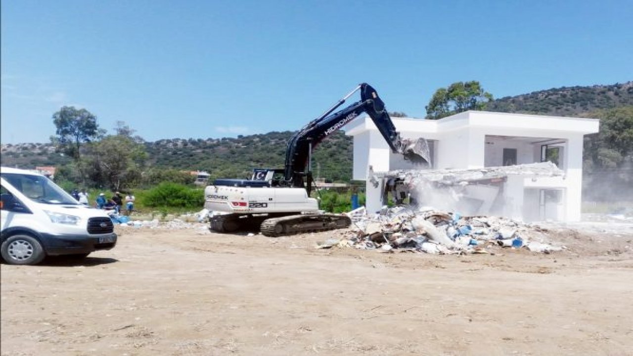 Datça’daki o villa yıkılıyor