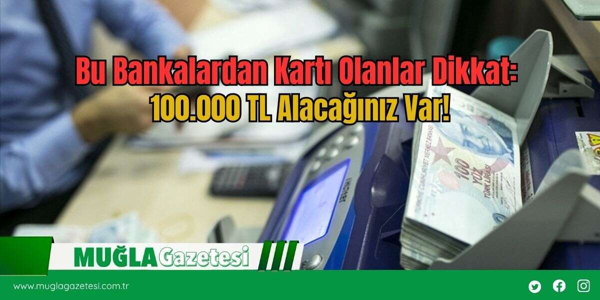 Bu Bankalardan Kartı Olanlar Dikkat: 100.000 TL Alacağınız Var!