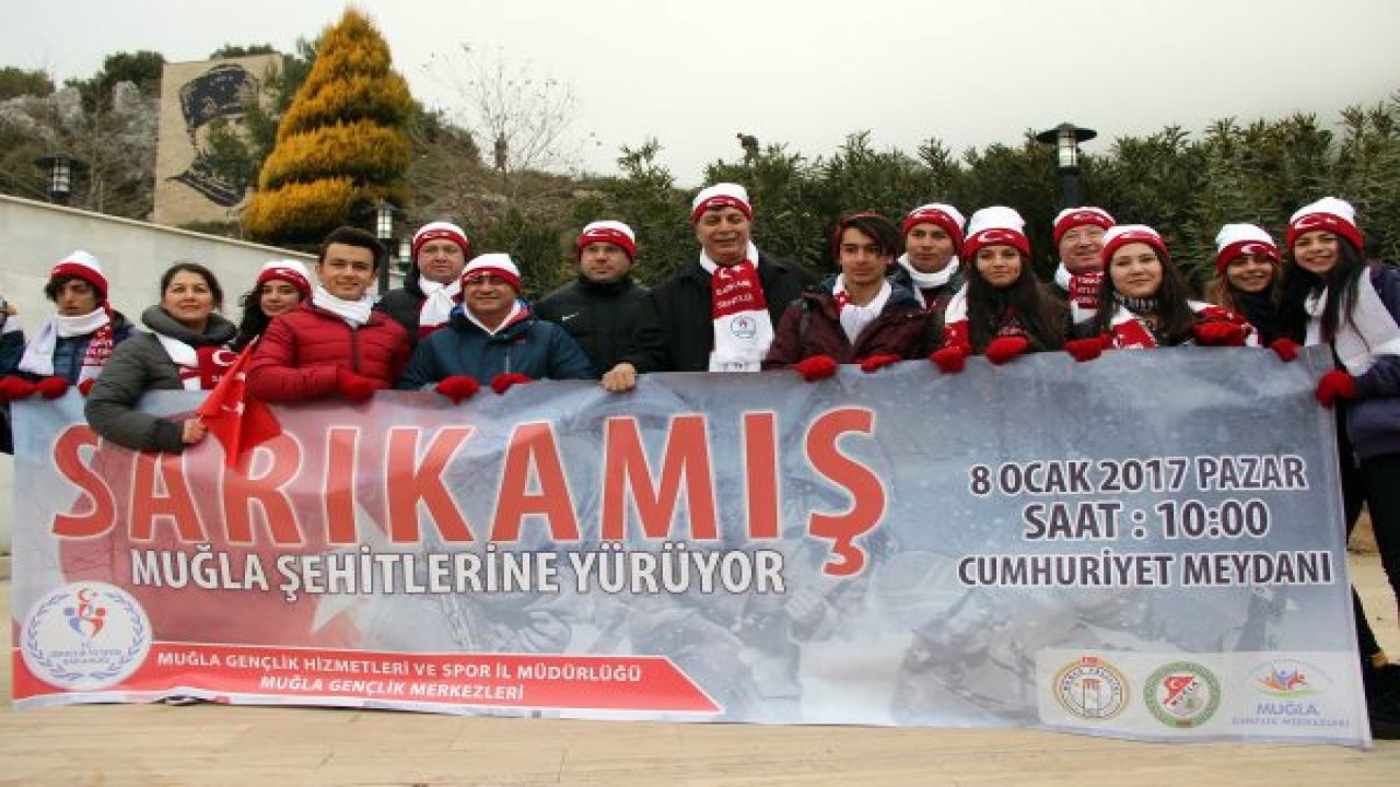 Muğla Sarıkamış şehitleri için yürüdü