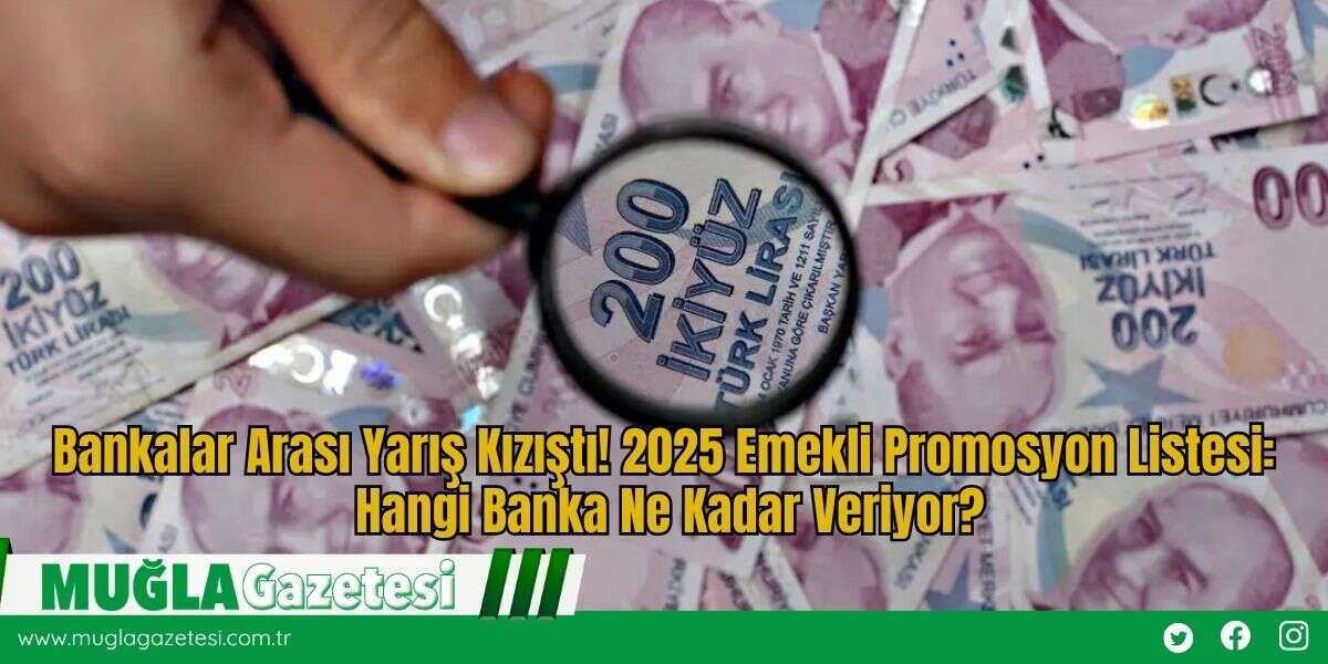 Bankalar Arası Yarış Kızıştı! 2025 Emekli Promosyon Listesi: Hangi Banka Ne Kadar Veriyor?