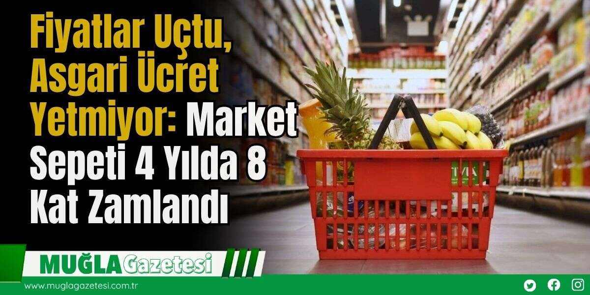 Fiyatlar Uçtu, Asgari Ücret Yetmiyor: Market Sepeti 4 Yılda 8 Kat Zamlandı