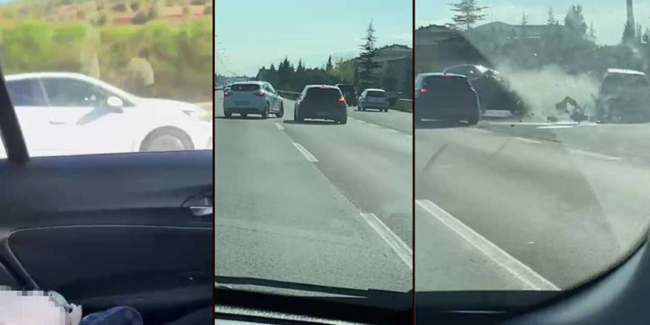 Bebekli Aracı Kaza Yaptırdı, Ehliyetinden Oldu! O Anlar Kamerada