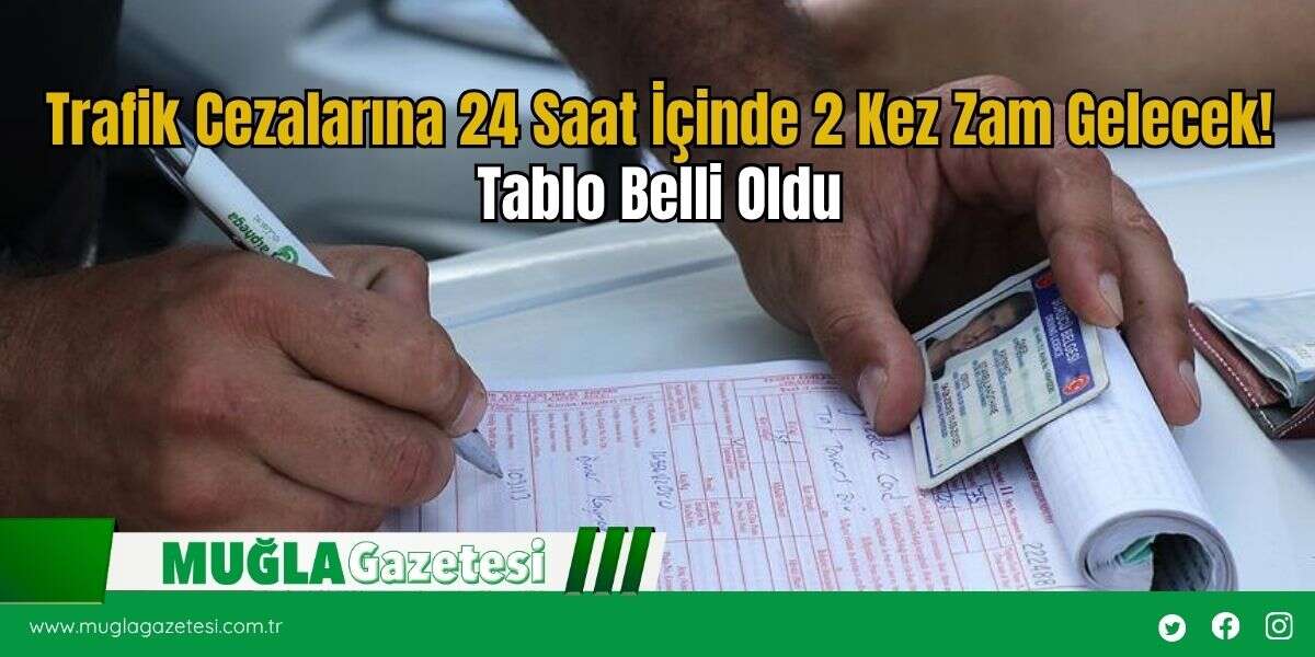 Trafik Cezalarına 24 Saat İçinde 2 Kez Zam Gelecek! Tablo Belli Oldu